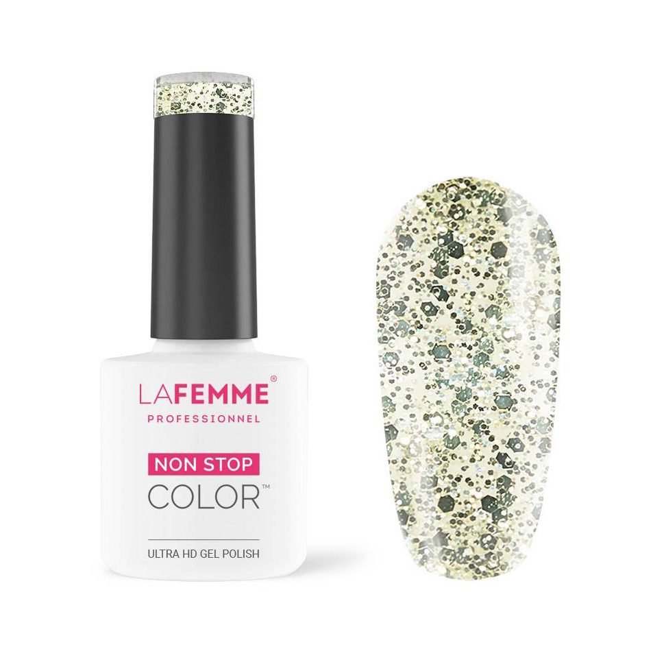 Esmalte Semipermanente Plateado Purpurina H062 Halley Comet