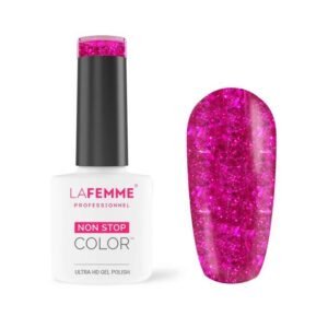 Esmalte Semipermanente Rosa Purpurina H208