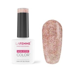 Esmalte Semipermanente Rosa Purpurina H220